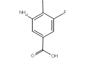 3-Amino-5-fluoro-4-methylbenzoicacid structure, CAS 103877-75-4