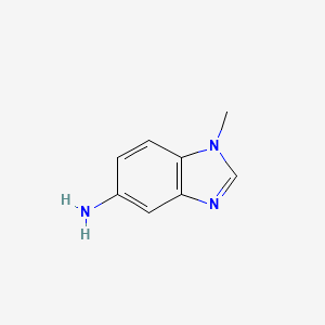 1-Methylbenzoimidazol-5-amine structure, CAS 10394-38-4