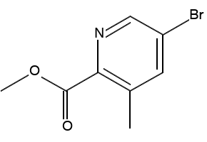 5-Bromo-3-Methylpyridine-2-Carboxylicacidmethylester structure, CAS 213771-32-5