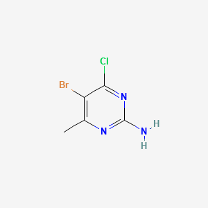 5-Bromo-4-Chloro-6-Methylpyrimidin-2-amine structure, CAS 6314-12-1