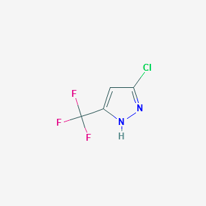5-Chloro-3-Trifluoromethyl-1H-Pyrazole structure, CAS 1003320-19-1