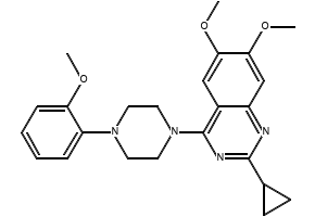 6,7-Dimethoxy-4-Piperazin-1-Yl-Quinazoline structure, CAS 21584-72-5