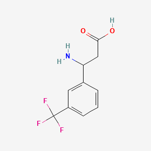 3-Amino-3-[3-(trifluoromethyl)phenyl]-propanoicacid structure, CAS 143438-91-9