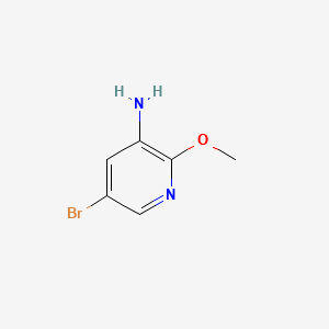 3-Amino-5-bromo-2-methoxypyridine structure, CAS 884495-39-0