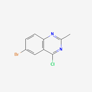 6-Bromo-4-Chloro-2-Methylquinazoline structure, CAS 351426-04-5