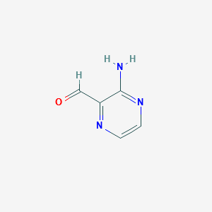 3-Aminopyrazine-2-carbaldehyde structure, CAS 32710-14-8