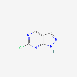 6-Chloro-1H-Pyrazolo[3,4-D]Pyrimidine structure, CAS 23002-51-9