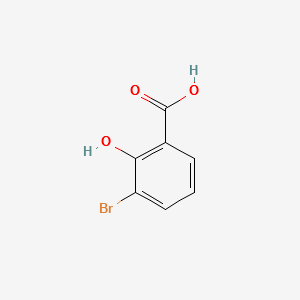 3-Bromo-2-hydroxybenzoicacid structure, CAS 3883-95-2