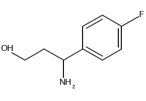 3-Amino-3-(4-Fluoro-Phenyl)-Propan-1-Ol structure, CAS 612532-52-2