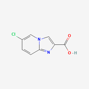 6-Chloroimidazo[1,2-A]Pyridine-2-Carboxylicacid structure, CAS 182181-19-7
