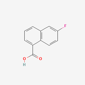 6-Fluoronaphthalene-1-Carboxylicacid structure, CAS 575-08-6