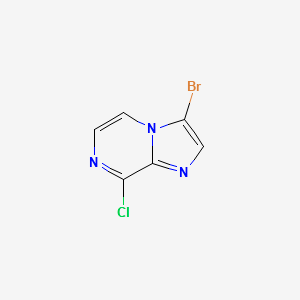 3-Bromo-8-chloroimidazo[1,2-a]pyrazine structure, CAS 143591-61-1
