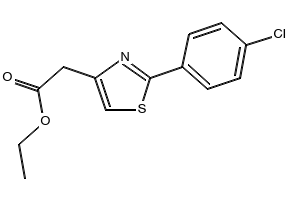 ethyl2-(2-(4-chlorophenyl)thiazol-4-yl)acetate structure, CAS 20287-70-1