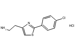 2-(2-(4-chlorophenyl)thiazol-4-yl)ethanaminehydrochloride structure, CAS 1187830-55-2