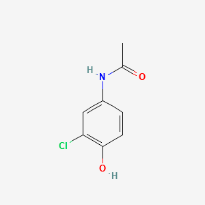 3-Chloro-4-Hydroxyacetanilide structure, CAS 3964-54-3