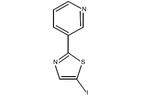 3-(5-iodothiazol-2-yl)pyridine structure, CAS 1187830-48-3