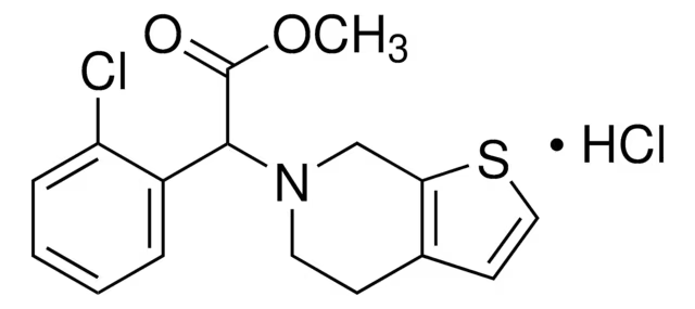 methyl2-(2-chlorophenyl)-2-(4,5-dihydrothieno[2,3-c]pyridin-6(7H)-yl)acetate structure, CAS 144457-43-2