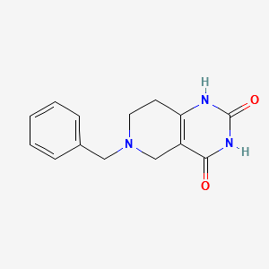 6-benzyl-5,6,7,8-tetrahydropyrido[4,3-d]pyrimidine-2,4(1H,3H)-dione structure, CAS 135481-57-1