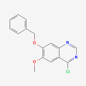 7-Benzyloxy-4-Chloro-6-Methoxyquinazoline structure, CAS 162364-72-9