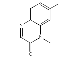 7-Bromo-1-Methyl-1H-Quinoxalin-2-One structure, CAS 82019-32-7