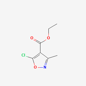 Ethyl5-Chloro-3-Methyl-Isoxazole-4-Carboxylate structure, CAS 3356-94-3
