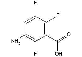 3-Amino-2,5,6-trifluorobenzoicacid structure, CAS 133622-65-8