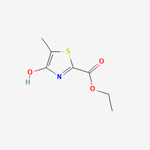 Ethyl4-hydroxy-5-methylthiazole-2-carboxylate structure, CAS 133833-93-9