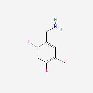 2,4,5-Trifluorobenzylamine structure, CAS 168644-93-7