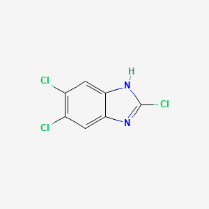 2,5,6-Trichlorobenzimidazole structure, CAS 16865-11-5