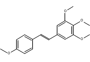 3,4,5,4'-Tetramethoxystilbene structure, CAS 134029-62-2
