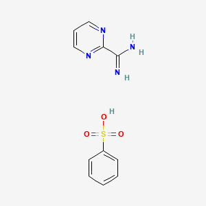 2-Pyrimidinecarboximidamidemonobenzenesulfonate structure, CAS 16879-48-4