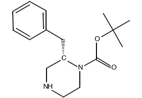 (S)-1-Boc-2-Benzylpiperazine structure, CAS 169447-86-3