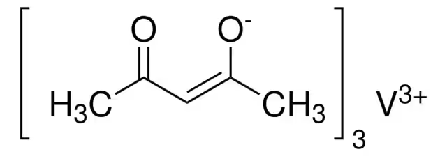 Vanadium(III)acetylacetonate structure, CAS 13476-99-8