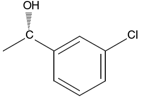 (S)-1-(3-chlorophenyl)ethanol structure, CAS 135145-34-5