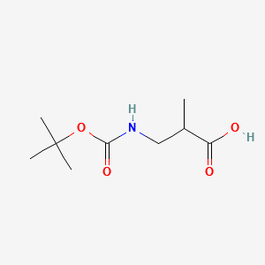 Boc-DL-3-Aminoisobutyricacid structure, CAS 16948-10-0