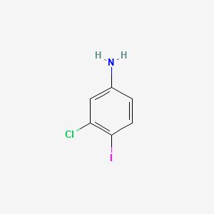 3-Chloro-4-iodoaniline structure, CAS 135050-44-1
