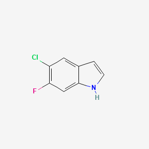 5-Chloro-6-fluoro-1H-indole structure, CAS 169674-57-1