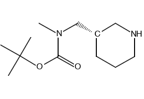Tert-Butylmethyl(piperidin-3-ylmethyl)carbamate structure, CAS 169750-76-9