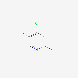 4-Chloro-5-fluoro-2-Methylpyridine structure, CAS 169750-95-2
