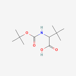 N-Boc-T-Butylglycine structure, CAS 169870-82-0