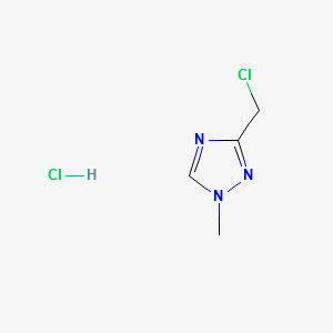 3-(Chloromethyl)-1-methyl-1H-1,2,4-triazole structure, CAS 135206-76-7