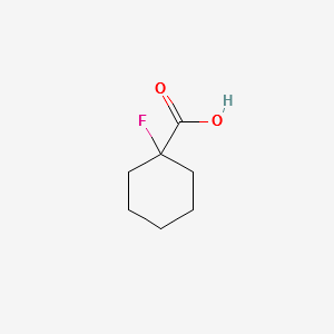 1-Fluorocylcohexanecarboxylicacid structure, CAS 117169-31-0