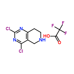 2,4-Dichloro-5,6,7,8-tetrahydropyrido[4,3-d]pyrimidineTFA structure, CAS 1172930-59-4