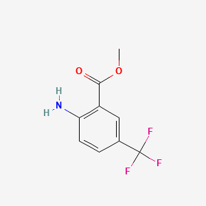 Methyl2-amino-5-(trifluoromethyl)benzoate structure, CAS 117324-58-0