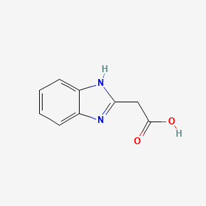(1H-Benzoimidazol-2-yl)-aceticacid structure, CAS 13570-08-6