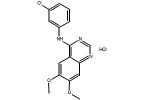 6,7-Dimethoxy-4-[N-(3-chlorophenyl)amino]quinazolinehydrochloride structure, CAS 170449-18-0