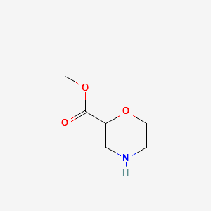 Ethyl2-morpholinecarboxylate structure, CAS 135782-25-1