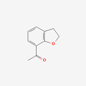1-(2,3-Dihydro-7-benzofuranyl)ethanone structure, CAS 170730-06-0