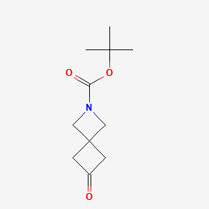 Tert-butyl6-oxo-2-azaspiro[3.3]heptane-2-carboxylate structure, CAS 1181816-12-5