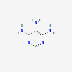 Pyrimidine-4,5,6-triamine structure, CAS 118-70-7